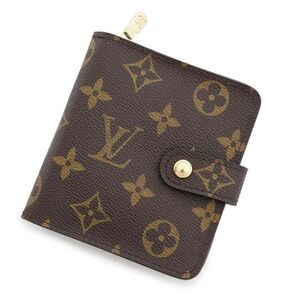 Louis Vuitton Monogram Compact Zip Bifold Wallet